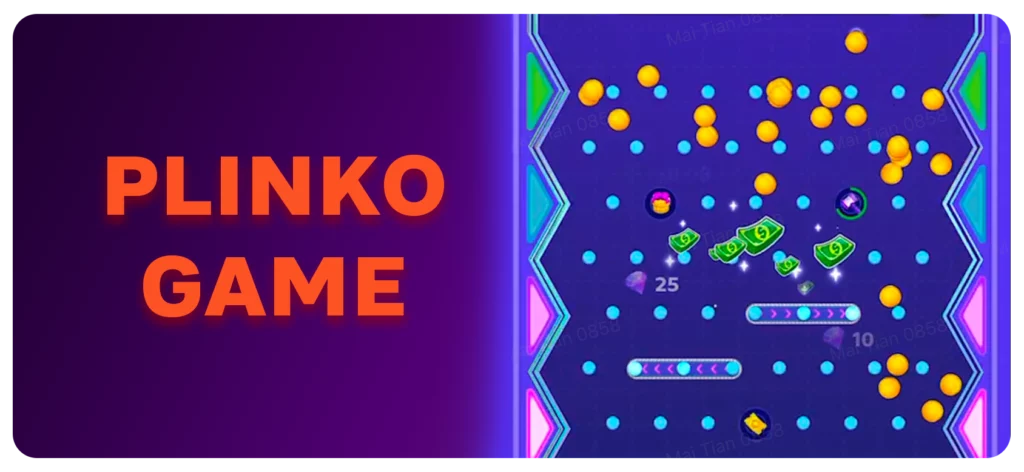 Plinko gambling game for money.